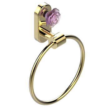 Полотенцедержатель THG Rose U5J-F01-504N полированное золото