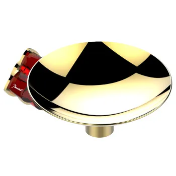 Мыльница металлическая THG Petale De Cristal Rouge U6C-F01-546GM полированное золото