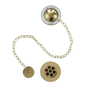 Слив-перелив для ванны Burlington W3 GOLD золото