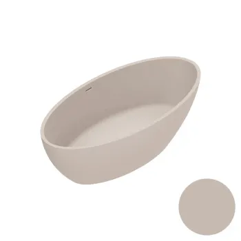 Ванна из искусственного камня 165×80 h52 Catalano Vasche Solid со слив-переливом Seta satinato 7239010031