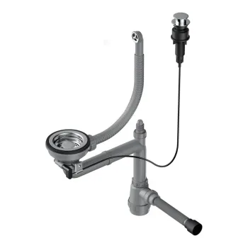 Сифон для мойки Omoikiri WK-1-R-A-IN нержавеющая сталь 4956164