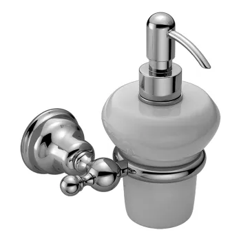 Дозатор подвесной керамический Cisal Arcana белый/хром AR09062021