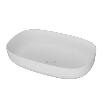 Раковина Moma Sweet 580х380 для установки на столешницу, с донным клапаном, белый матовый SB04.MWS