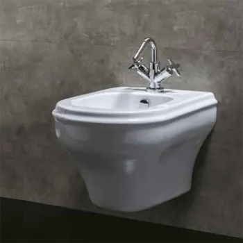 Биде подвесное Azzurra Charme 52х40, с 1 отв.c креплением KIT 2000 CF, белый CHBKS000000M/(CHA500/SOSK bi)*1