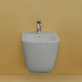 Биде подвесное Kerasan Tribeca 55, c 1 отв под смеситель, c креплением WB9N, Grigio matt 512559