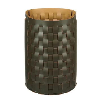 Круглая корзина для белья ADJ Bottega D40xH57, оливковый/горчичный 1057.55/40