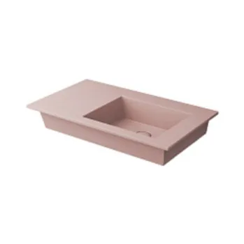 Раковина подвесная Cielo Era ERLA80DXSF CP 80 см правая розовый