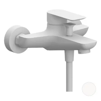 Смеситель для ванны Remer Infinity  белый матовый I05BO