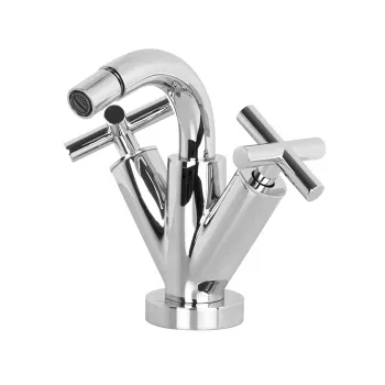 Смеситель для биде вентильный Fima Carlo Frattini Bathroom Maxima на 1 отверстие, высота, 165, излив поворотный 107, донный клапан, хром F5312WCR