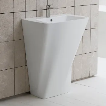 Раковина напольная Azzurra Hera 63х43х85, с 1 отв под смеситель, белый HELF06343T0MBI*1