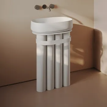 Тумба с раковиной Artceram Church 71х53х34, напольная, белый матовый ACA086 05