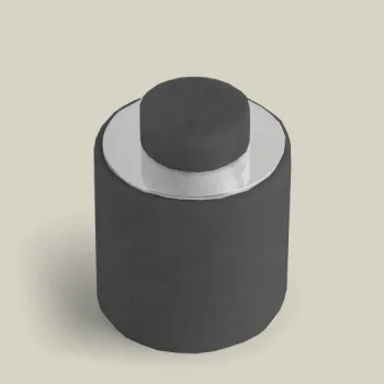 Контейнер с крышкой Bertocci Carrarino, черный мрамор/хром 12444030000