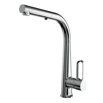 Смеситель для кухни Fima Carlo Frattini Kitchen Skinny, с выдвижной лейкой, вращающийся излив, хром F7026CR