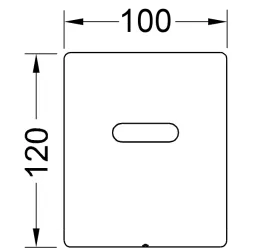 Клавиша смыва Tece Planus Urinal 220/12 V 9242352 сатин нержавеющая сталь