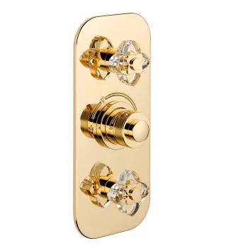 Смеситель для душа THG Petale De Cristal Clair U6A-F01-5400BE полир золото