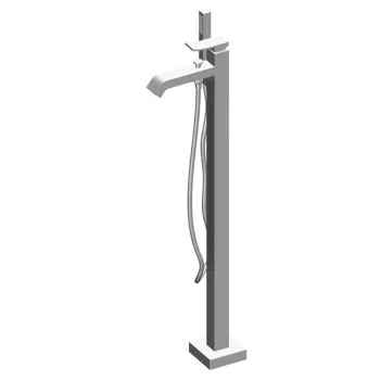 Смеситель для ванны напольный с ручным душем Gattoni Ely, хром 8808/88C0