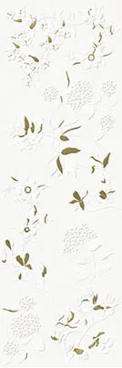 Плитка Villeroy&Boch 1440UL02 Декор Jardin White PVD Matt. Rec. 40x120