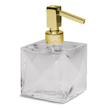 Дозатор настольный Bertocci Grimilde, прозрачный хрусталь/золото 11990485000