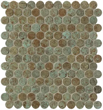 Керамическая плитка Fap Sheer Deco Rust Round Mosaico 29.5x32.5 см fPDJ