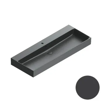 Раковина 120×47 Catalano Premium с 1 отверстием Nero satinato 0221201022