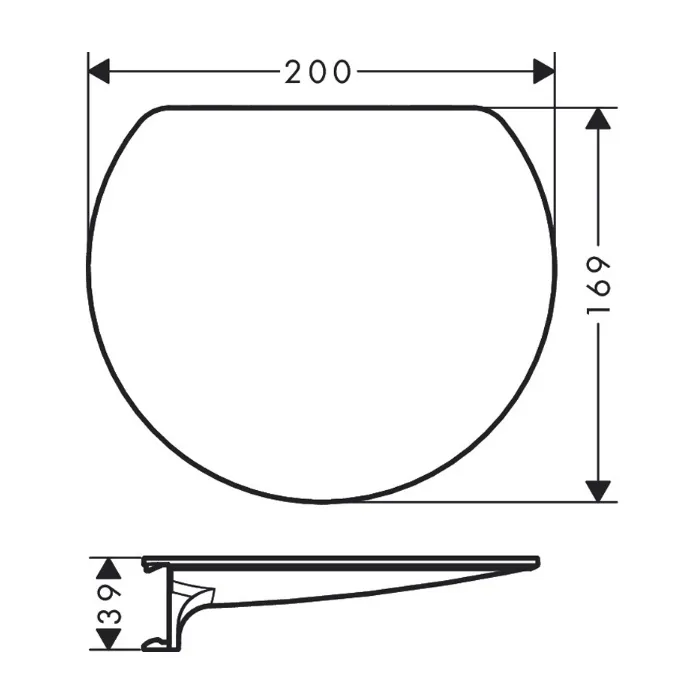 HG WallStoris Полка, матовый белый