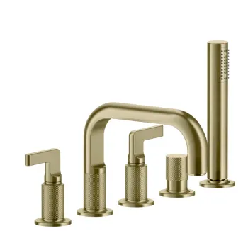 Смеситель для ванны Gessi Inciso 58040.727 Brass Brushed PVD