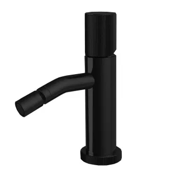 Смеситель для биде Fima Carlo Frattini Spillo Up на 1 отверстие, с донным клапаном, чёрный матовый F3032XSPNS