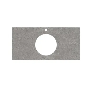 Столешница из керамогранита для накладных раковин Фондамента Kerama Marazzi Plaza 100 серая PL5.DL500920R\100