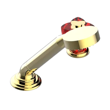 Смеситель на борт ванны THG Petale De Cristal Rouge U6C-F01-6532/60A полированное золото