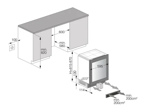Винный шкаф Asko WCN15842G