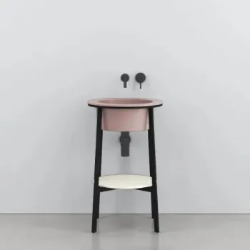 Раковина встраиваемая Cielo I Catini Catino Tondo CALAT CP 50 см розовый