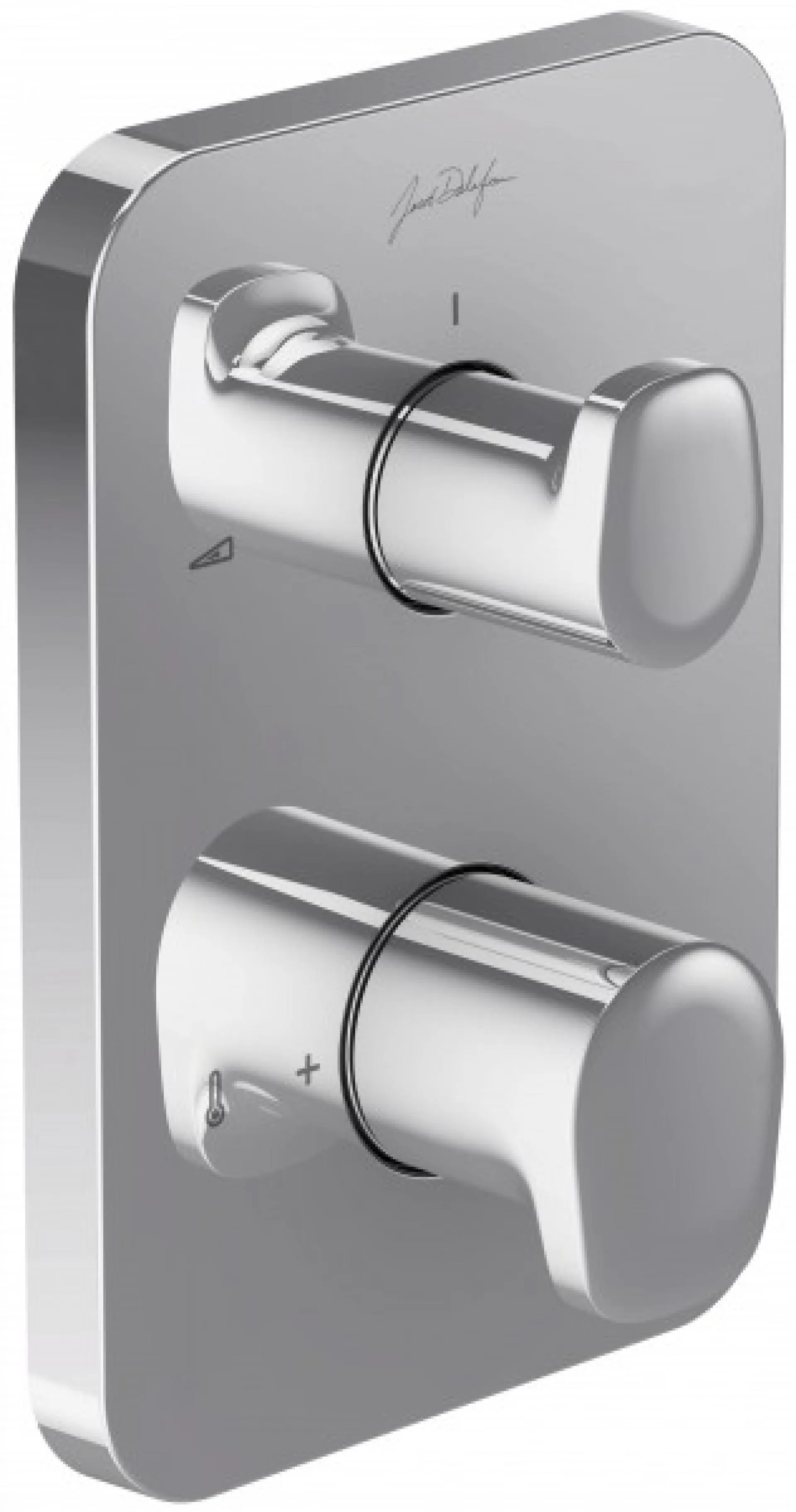 Смеситель встраиваемый с термостатом 2 выхода Jacob Delafon Hybrid E98730-CP хром