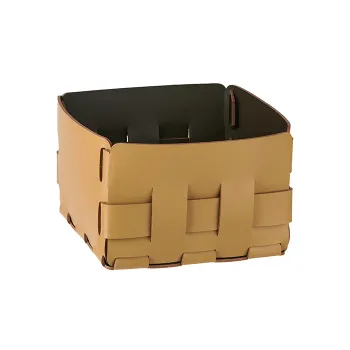 Корзинка ADJ Mini Bottega 19x19xH13, горчичный/оливковый 1019.40/55