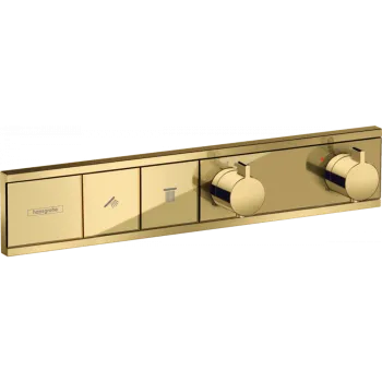 Смеситель для душа с термостатом hansgrohe RainSelect 15380990 скрытого монтажа, для 2 потребителей