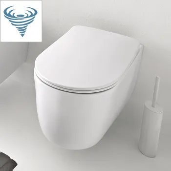 Унитаз подвесной Kerasan Nolita 531530 смыв Tornado, с креплениями WB9N, белый матовый