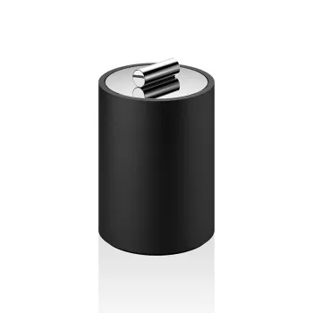 Баночка универсальная Decor Walther Black Stone 971264 черный матовый / хром