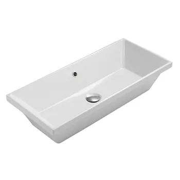 Раковина Globo Stockholm 75x34х17 см, без отв., белый FO075.BI