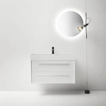 Композиция из тумбы Falper 7.0 R0508000000BQ 800х450х500 и раковины CERAMILUX D7H08000000OP с 1 отверстием под смеситель, V2B