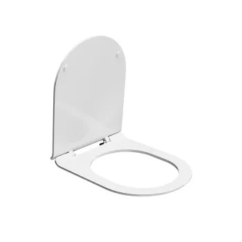 Сиденье PLAZA Modern для подвесного унитаза Kerama Marazzi белое глянцевое PLMR.seat.02\WHT