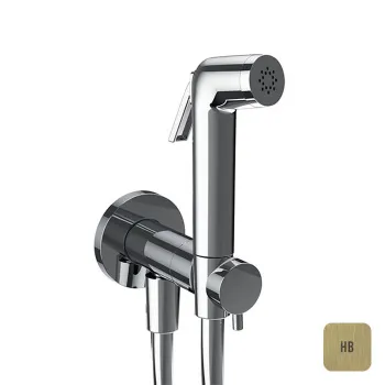 Гигиенический комплект с прогрессивным смесителем Almar без втраиваемой части, состар.латунь PVD, E136009.HB