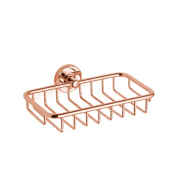 Полка-сетка для душа Bertocci Cinquecento 22х3х12, розовое золото 11005725500