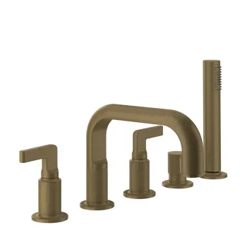 Смеситель для ванны Gessi Inciso 58040.713 Antique Brass
