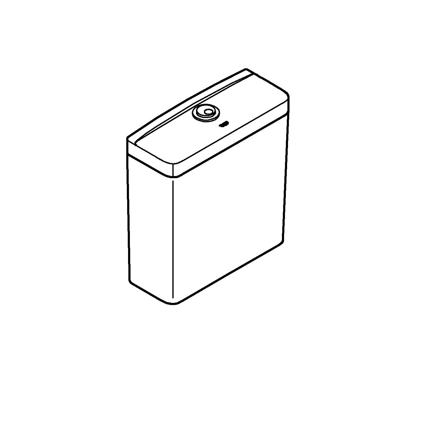 Смывной бачок для унитаза GROHE Bau Ceramic, подводка снизу, альпин-белый 39912000