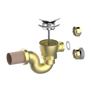 Слив для ванны в комплекте с сифоном THG Monceau G00-H56-305/H matt nickel color pvd