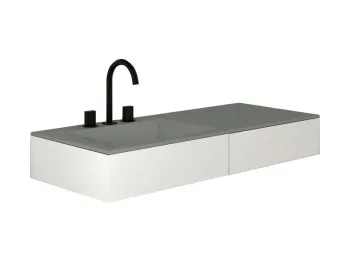 Раковина встраиваемая Cielo Milano MILA BR 120 см серый