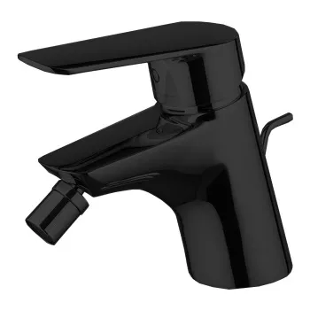 Смеситель для биде Fima Carlo Frattini Spot на 1 отверстие, с донным клапано, чёрный матовый F3002NS