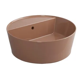 Раковина накладная Cielo Era Handy HALAT45SF NI 45 см коричневый