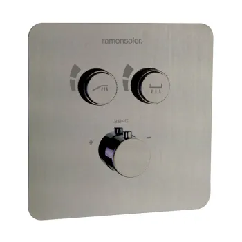 Смеситель для душа Ramonsoler RS-Smart встраиваемый термостатический на 2 выхода с внутренней частью никель 85T201SNC