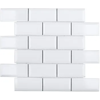 Керамическая мозаика Starmosaic Brick & Metro Metro White Glossy 45x95 (am81945) 288x2946.5 шт