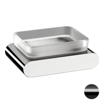 Мыльница Remer Lounge черный брашированный хром (CFP) LN10CFP